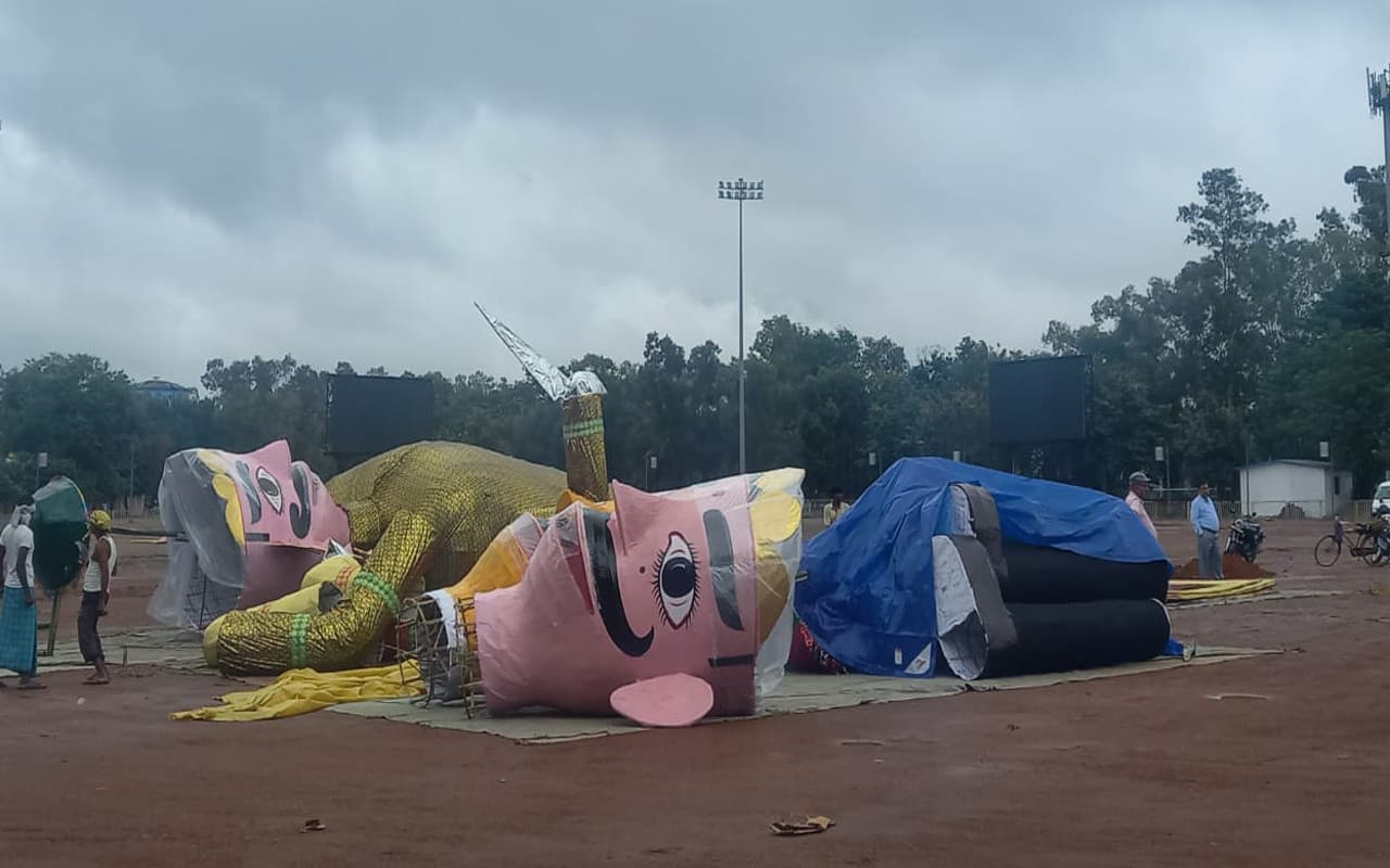 रांची शहर के 5 स्थानों पर होगा रावण दहन, DC-SSP ने लिया जायजा, 6 अक्टूबर को प्रतिमा विसर्जन की अपील