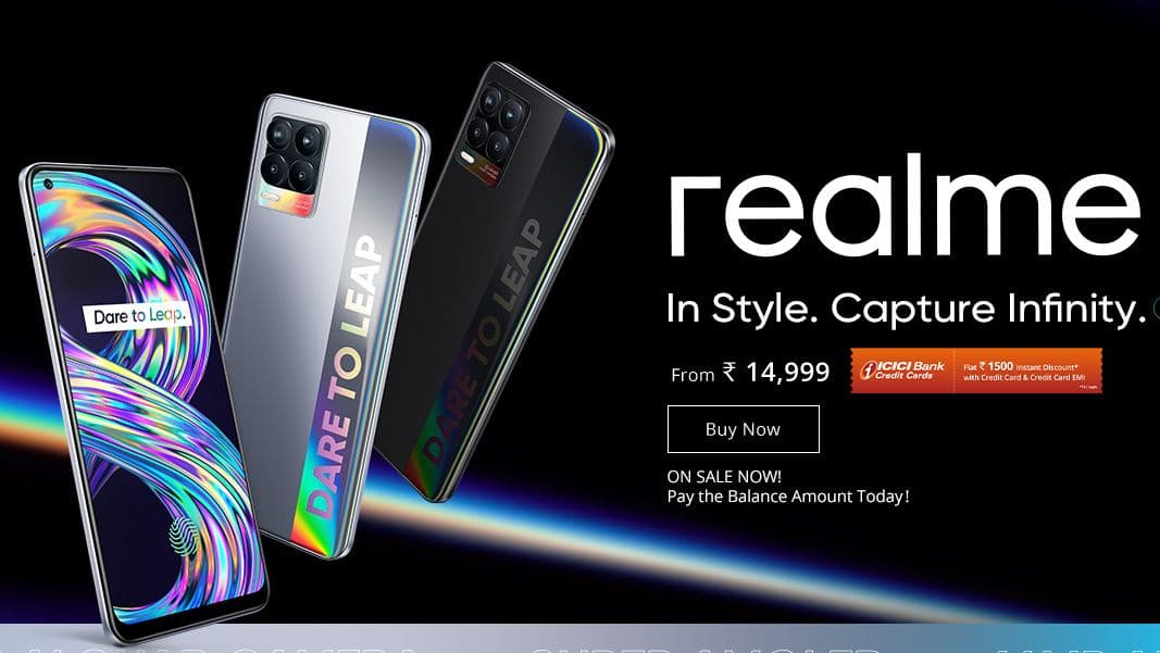 8GB रैम और 108MP कैमरा के साथ 14,999 में आयी Realme 8 सीरीज, जानिए  कीमत और खूबियां