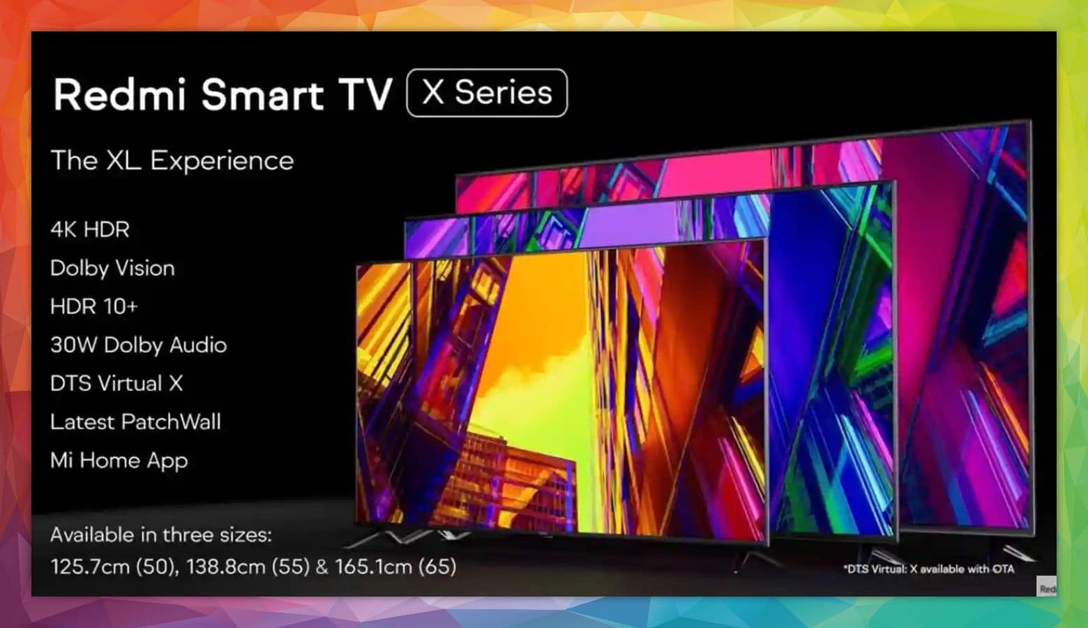 Redmi के 3 सस्ते Smart TV भारत में पेश, 65 इंच तक साइज, कीमत 32,999 रुपये...