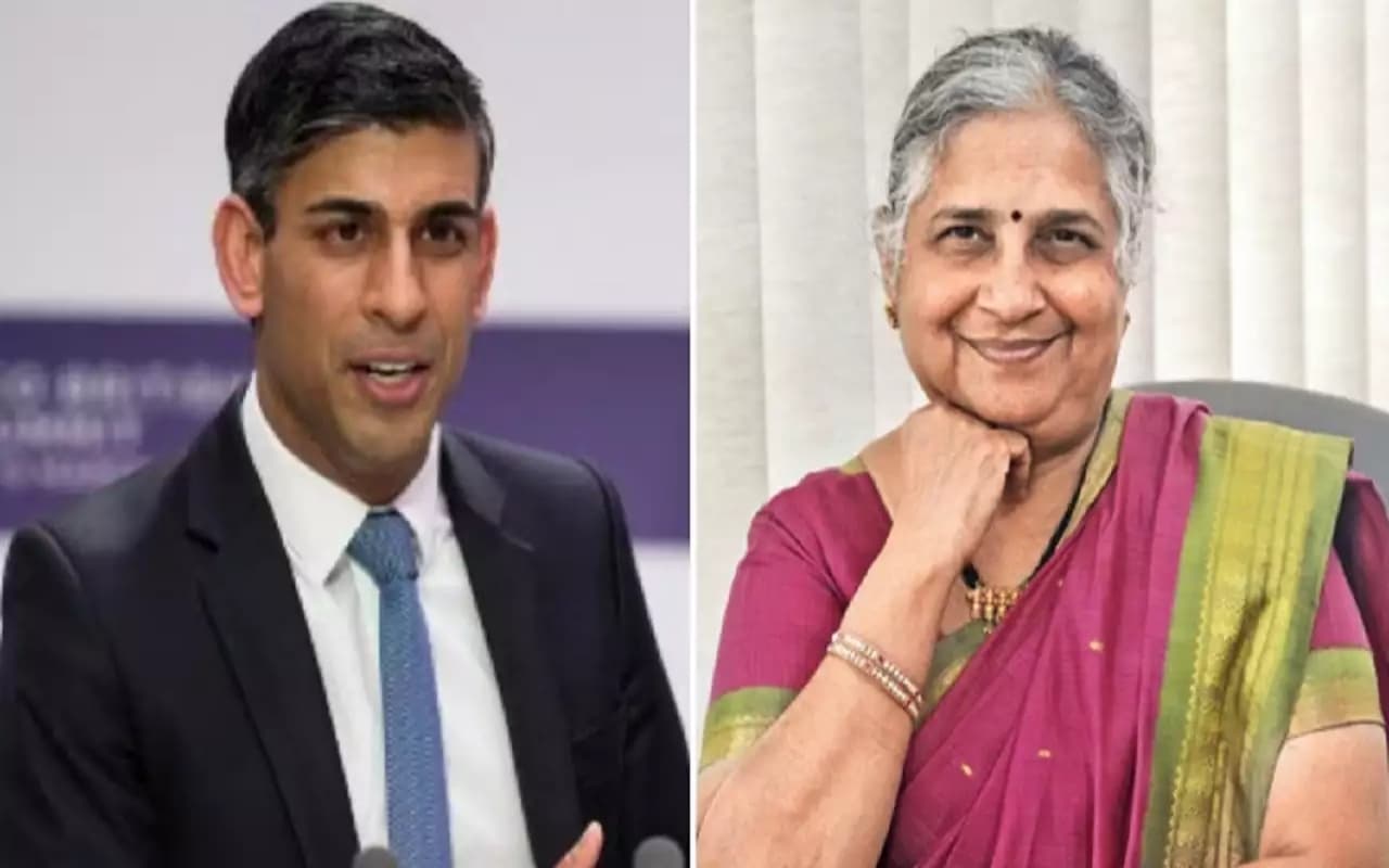 Rishi Sunak की सास Sudha Murthy का बयान- मेरी बेटी ने अपने पति को बनाया ब्रिटेन का PM