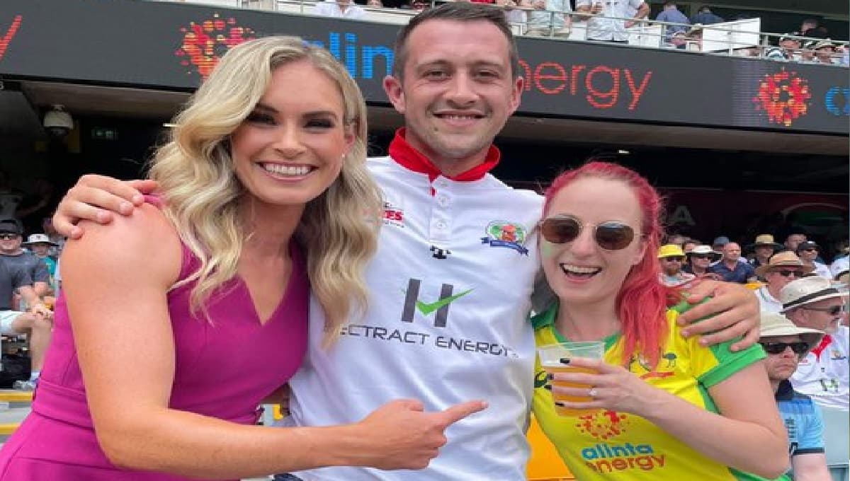 Ashes: लाइव मैच के दौरान इंग्लैंड के रॉब हाले ने ऑस्ट्रेलिया की नतालिया को किया प्रपोज, वीडियो वायरल