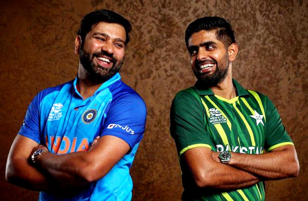 T20 World Cup: रोहित शर्मा और बाबर आजम ने एक दूसरे से मिलकर क्या बातें कीं, आप भी जानें