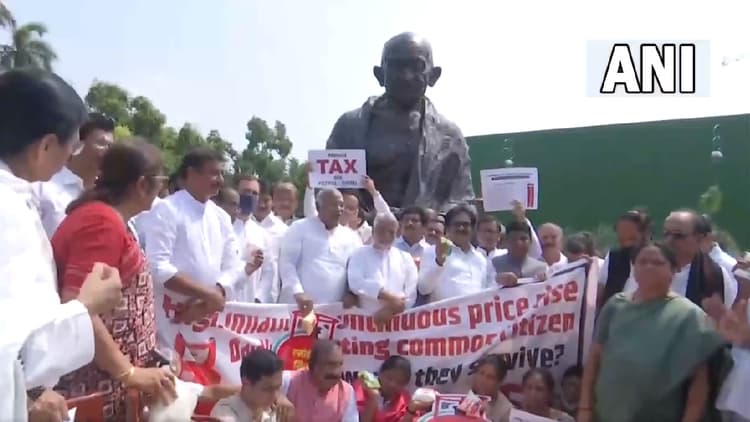 Monsoon Session 2022: राहुल की अगुवाई में विपक्षी सांसदों का हंगामा, महंगाई पर केंद्र सरकार को घेरा