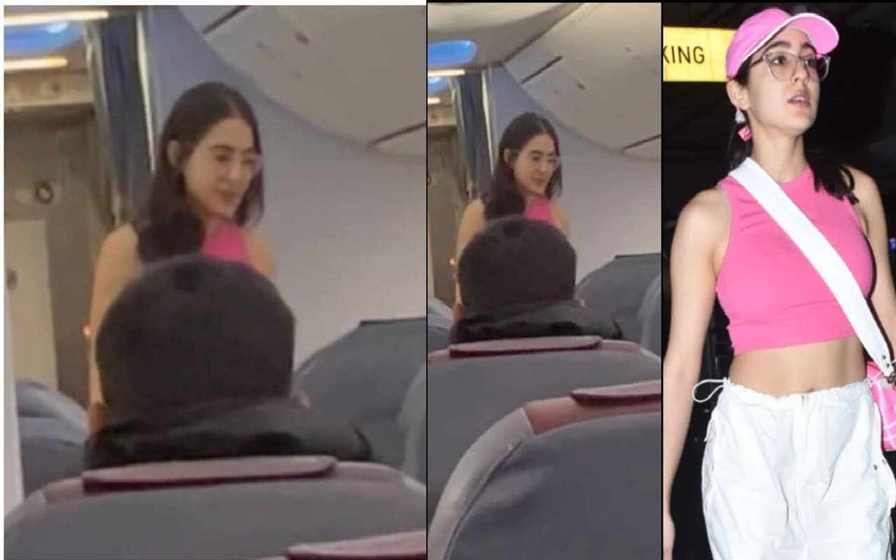 Sara Ali Khan एक बार फिर रूमर्ड BF शुभमन गिल संग हुईं स्पॉट, फ्लाइट से दोनों कपल का VIDEO वायरल
