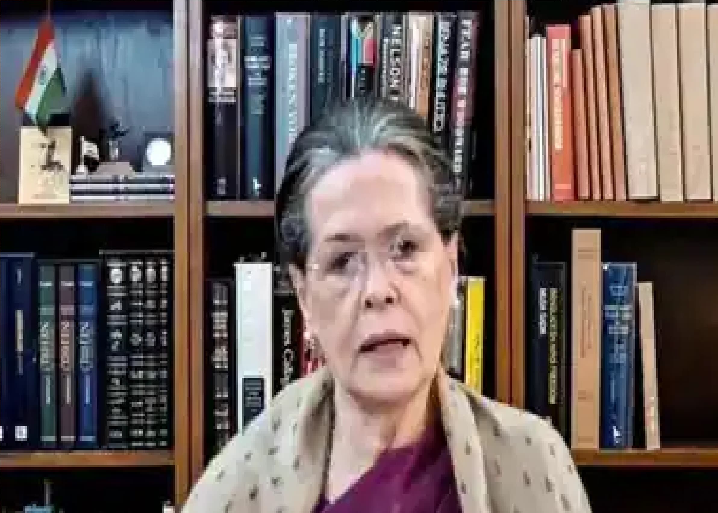 कांग्रेस कार्यकारिणी समिति की बैठक से पहले सोनिया गांधी ने कांग्रेस संसदीय दल की बैठक बुलायी