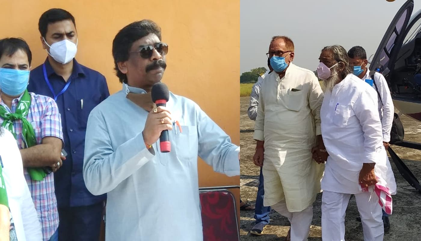 छोटे बेटे के लिए प्रचार करने दुमका में शिबू सोरेन, CM हेमंत बोले, हमारे 50 MLA, उपचुनाव से नहीं गिरेगी सरकार...