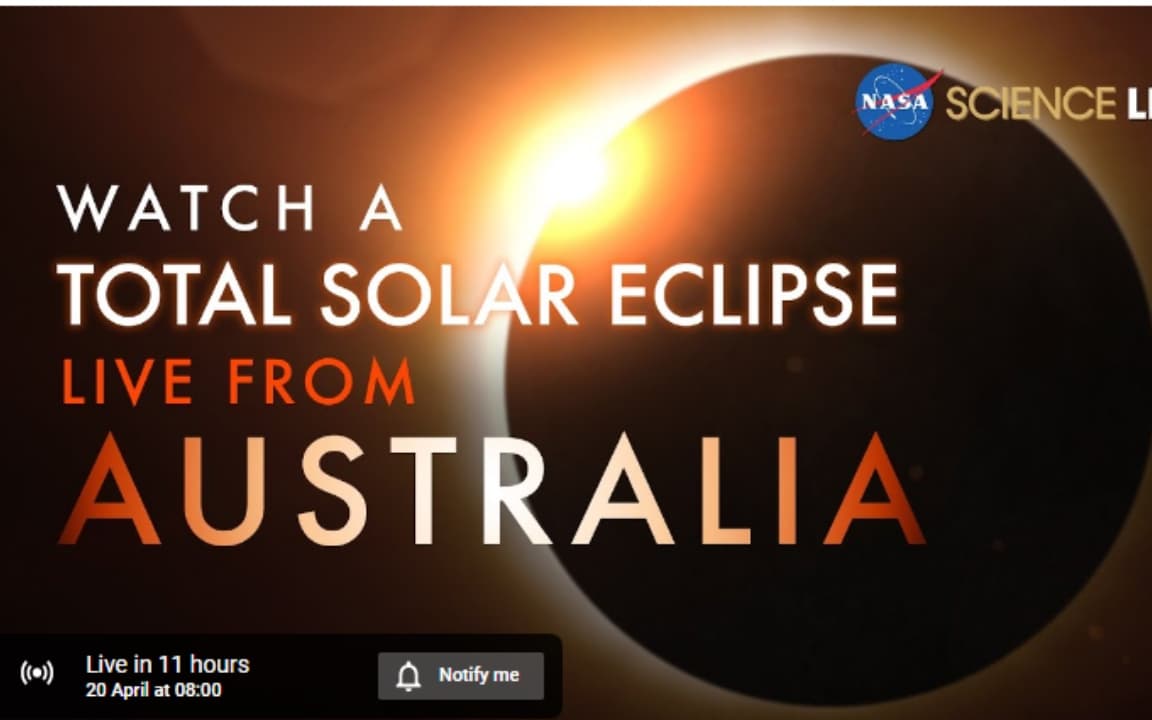 Solar Eclipse 2023 Live Stream: हाइब्रिड सूर्य ग्रहण का अदभुत नजारा यहां देखें LIVE