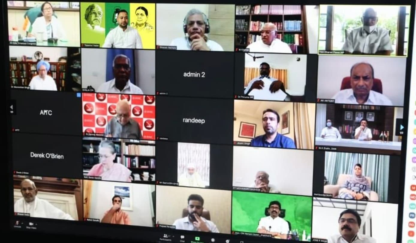 19 दलों के नेता के साथ सोनिया गांधी की बैठक, बोलीं- अंतिम लक्ष्य 2024 लोकसभा चुनाव, एकजुट होकर योजना बनाएं