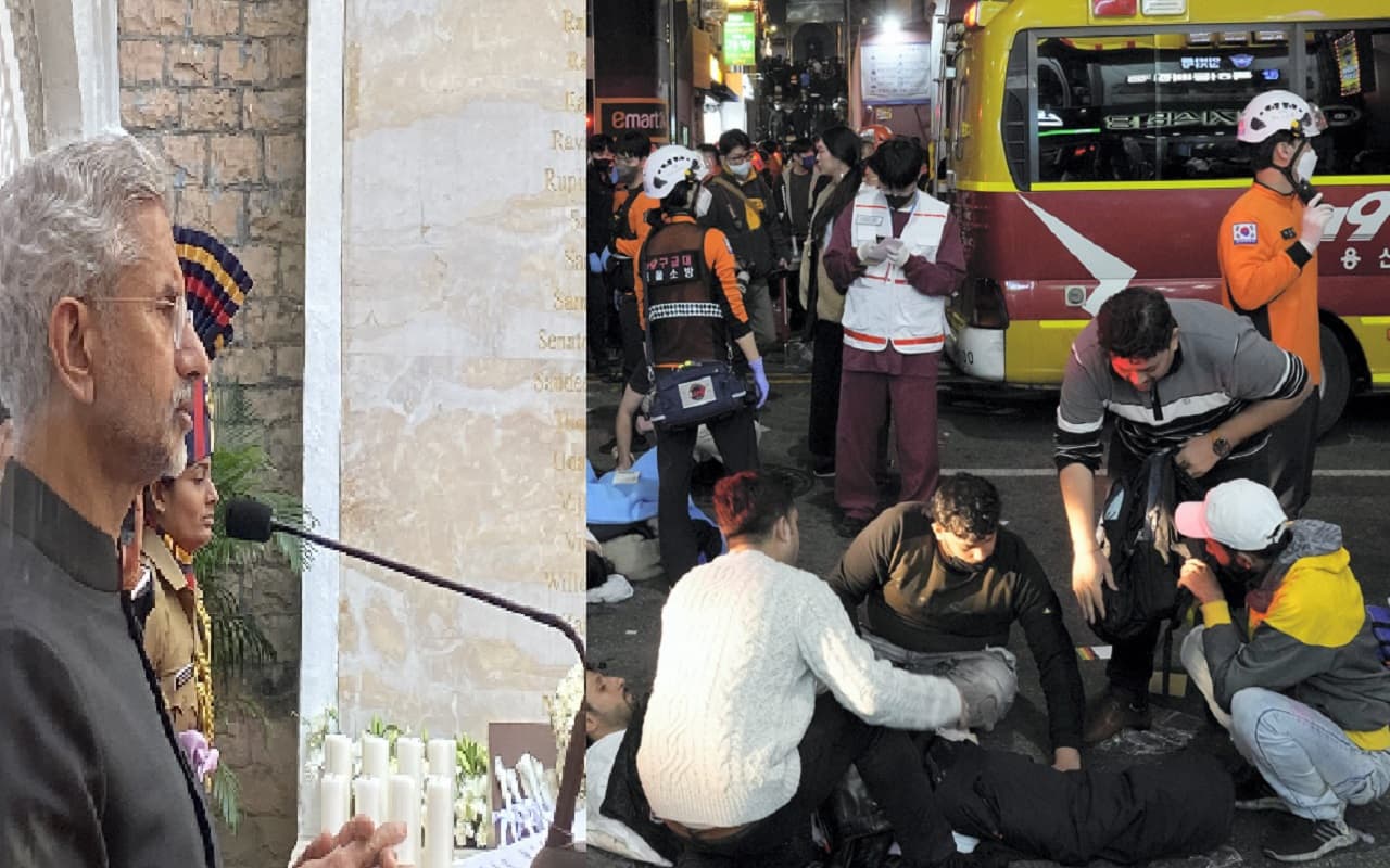 South Korea Stampede: हैलोवीन भगदड़ में 151 की मौत, दिल्ली दूतावास में कोरियाई राष्ट्रीय ध्वज आधा झुका