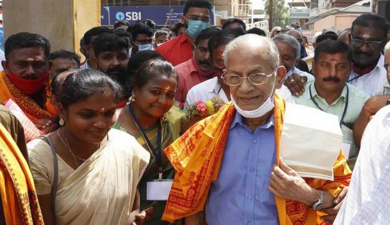 मेट्रोमैन श्रीधरन ने की धुआंधार प्रचार अभियान की शुरुआत, केरल में एनडीए के नेतृत्व में सरकार बनाने का किया दावा