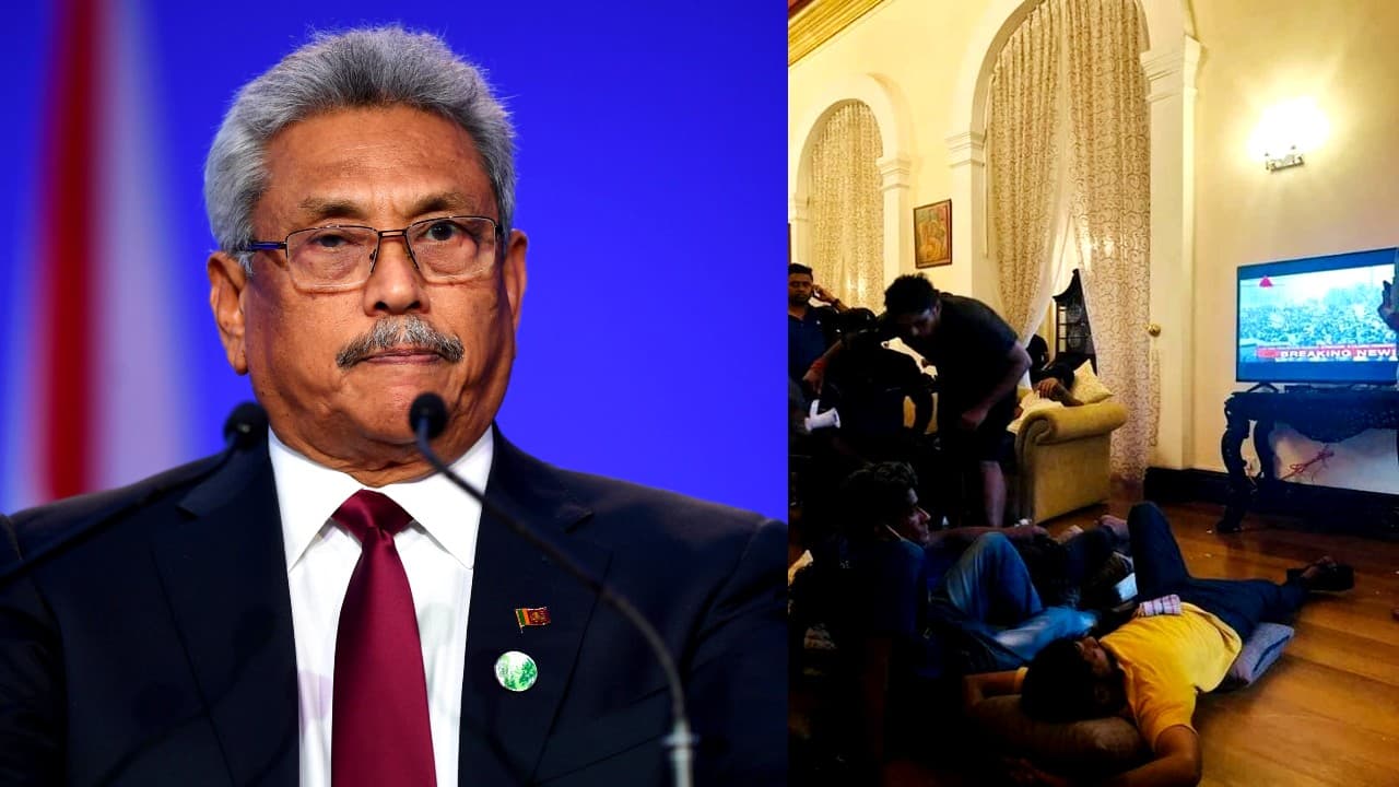 Sri Lanka Crisis: श्रीलंका में कार्यवाहक राष्ट्रपति का विरोध, रेलवे स्टेशन के सामने प्रर्दशन