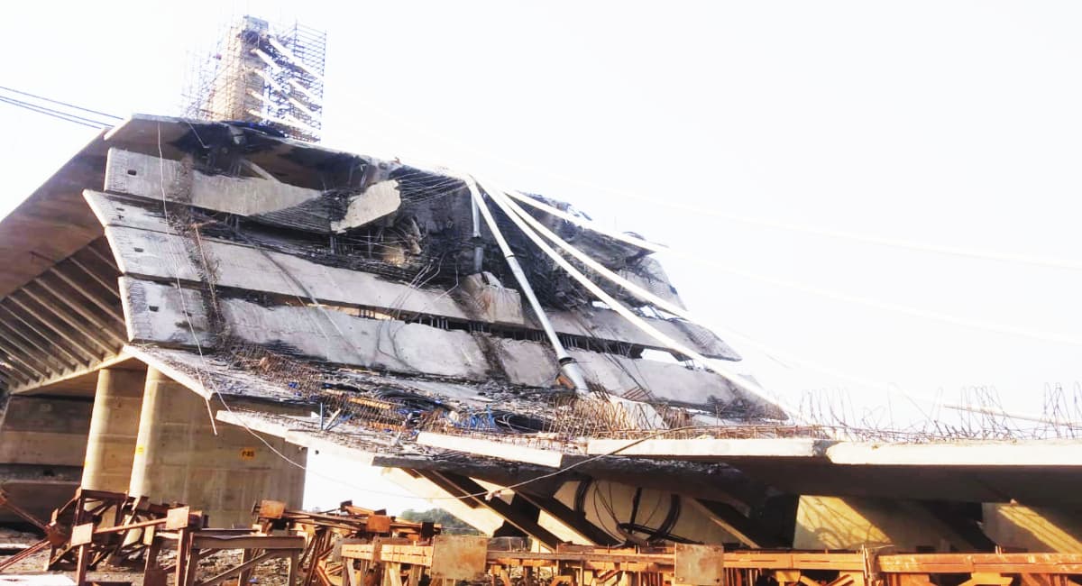 Bhagalpur: उत्तर व दक्षिण बिहार को जोड़नेवाले सुल्तानगंज-अगुवानी निर्माणाधीन पुल का सुपर स्ट्रक्चर ध्वस्त