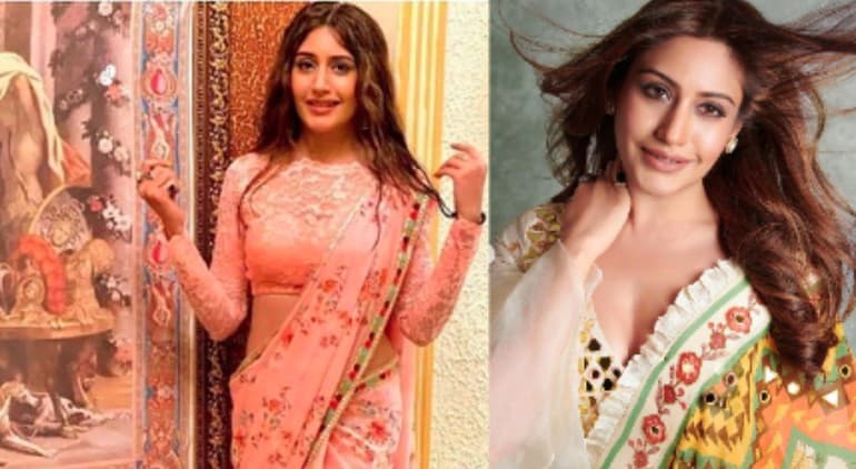 Naagin एक्ट्रेस Surbhi Chandna फ्लॉरल प्रिंट साड़ी में लगीं गजब, फैंस बोले हवा में जादू है . . .