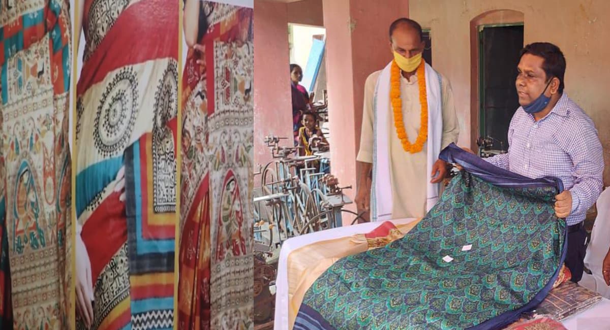 Jharkhand News : आकर्षक डिजाइन में सरायकेला- खरसावां की तसर सिल्क साड़ियां देश-विदेश में धूम मचाने को तैयार