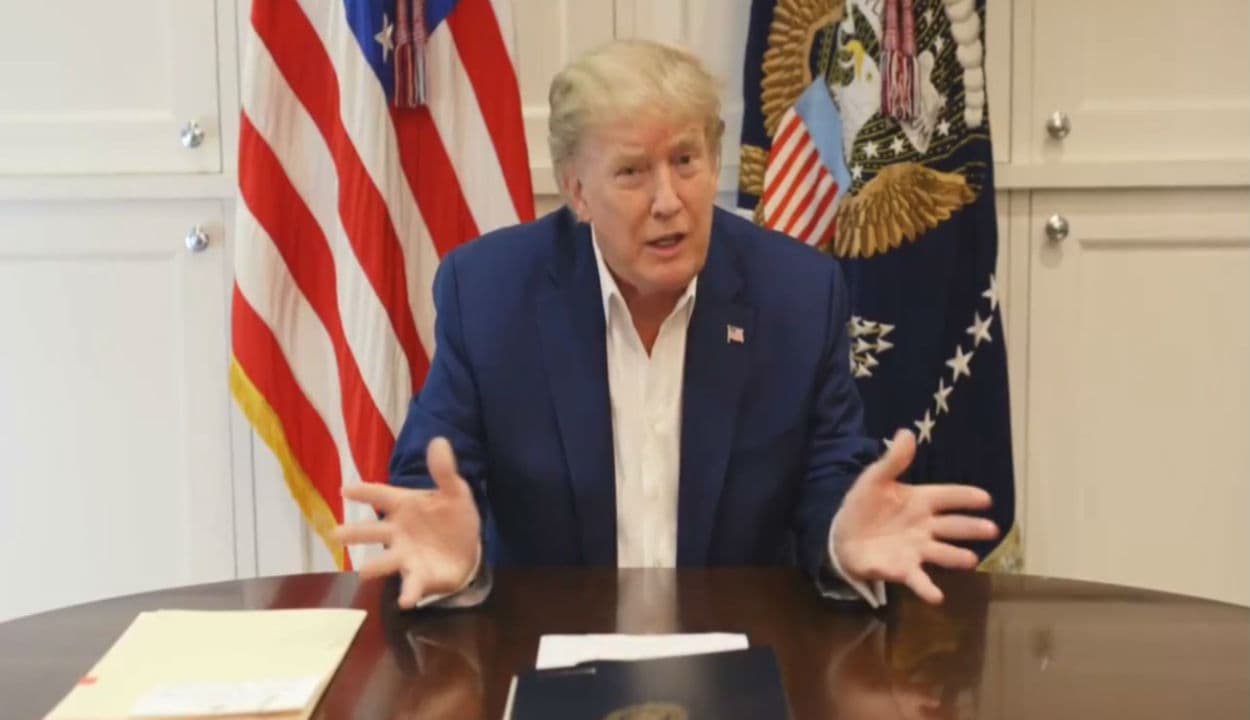 पहले से अब बेहतर महसूस कर रहे हैं कोरोना संक्रमित Trump, सेना के अस्पताल से जारी किया VIDEO