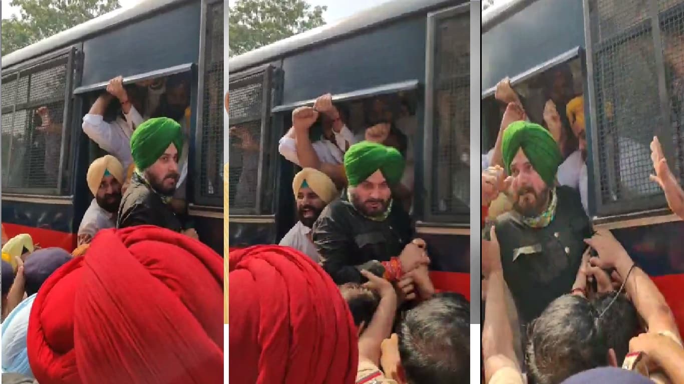 खट्टर के विवादित बयान से गुस्से में नवजोत सिंह सिद्धू, लगाये नारे किसान विरोधी है सरकार