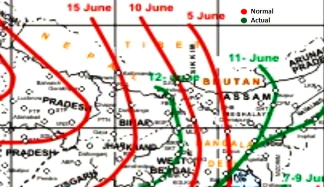 Weather Alert in Bihar: बिहार में अगले 24 घंटे में प्रवेश कर सकता है मॉनसून, सूबे के पूर्वी जिलों में ब्लू अलर्ट, कई इलाकों में होगी बारिश