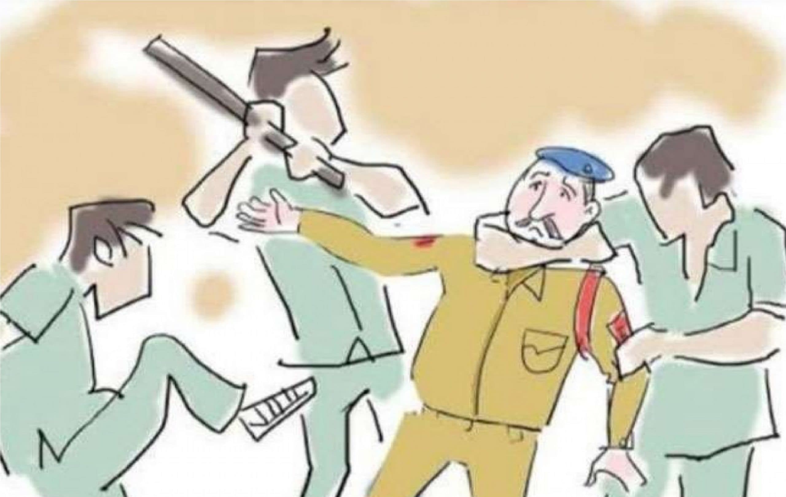 पटना में युवक की पिटाई कर रहे थे बदमाश, बचाने पहुंची पुलिस तो दारोगा के साथ भी मारपीट