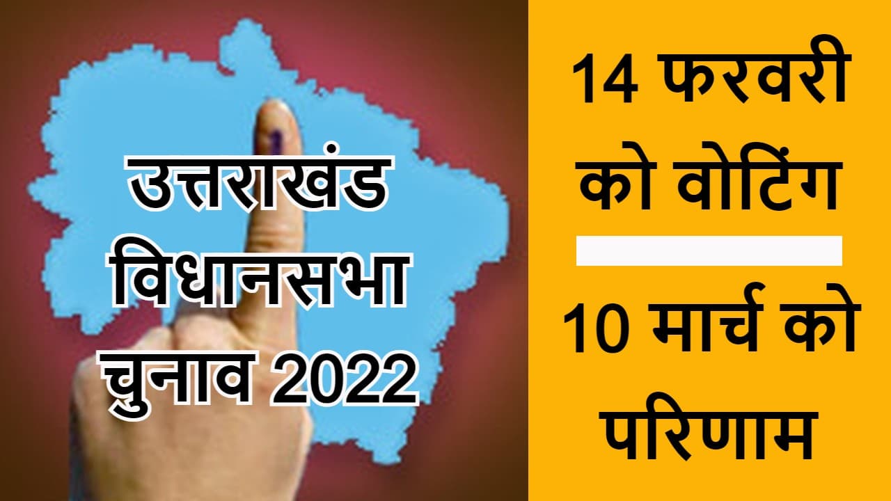 Uttarakhand Election Date: उत्तराखंड में 70 विधानसभा सीट पर 14 फरवरी को मतदान, त्रिकोणीय संघर्ष के आसार Uttarakhand Election Date: उत्तराखंड में 70 विधानसभा सीट पर 14 फरवरी को मतदान, त्रिकोणीय संघर्ष के आसार