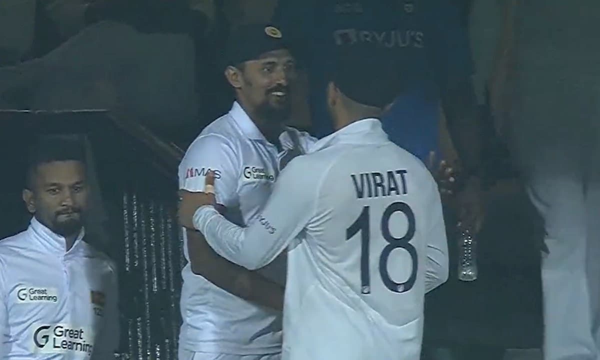 IND vs SL: राहुल द्रविड़ और विराट कोहली ने आखिरी टेस्ट खेल रहे सुरंगा लकमल को दी बधाई, वीडियो वायरल