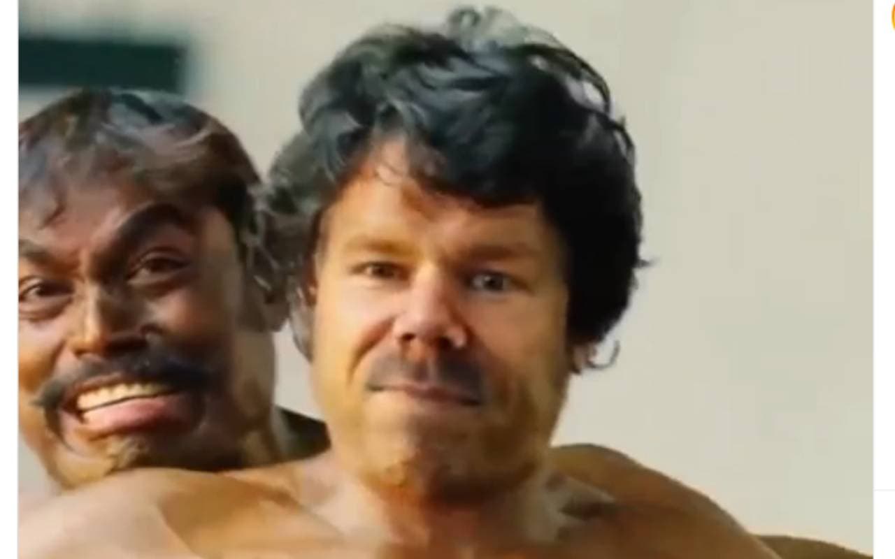 Watch: डेविड वॉर्नर का Wrestler अवतार, तमिल फिल्म के इस हीरो के रूप में आये नजर