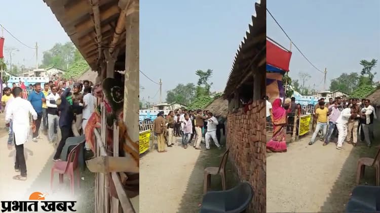 Bihar News सहरसा में पुलिस का सामने निवर्तमान सरपंच की पिटाई का वीडियो वायरल