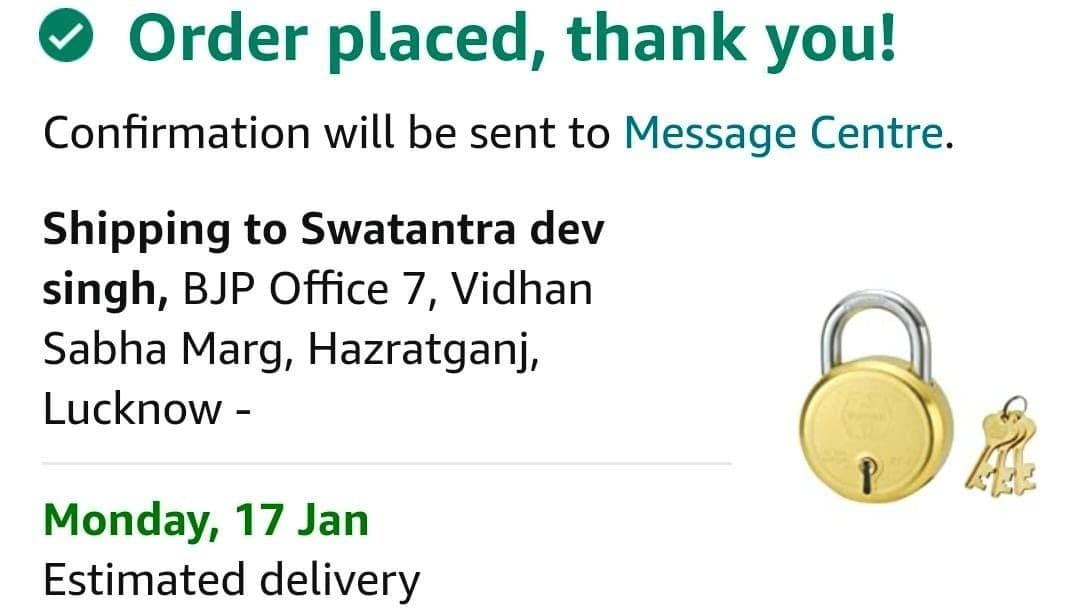 UP Chunav 2022: सपा नेता ने बीजेपी प्रदेश अध्यक्ष को भेजा तोहफा, कहा- 10 मार्च को काम आएगा