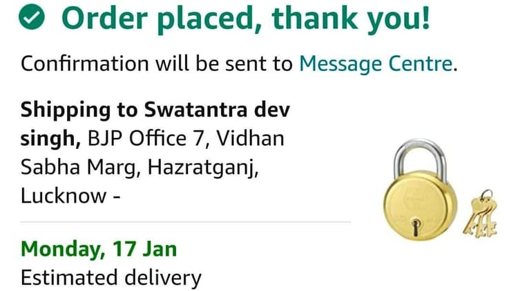 UP Chunav 2022: सपा नेता ने बीजेपी प्रदेश अध्यक्ष को भेजा तोहफा, कहा- 10 मार्च को काम आएगा
