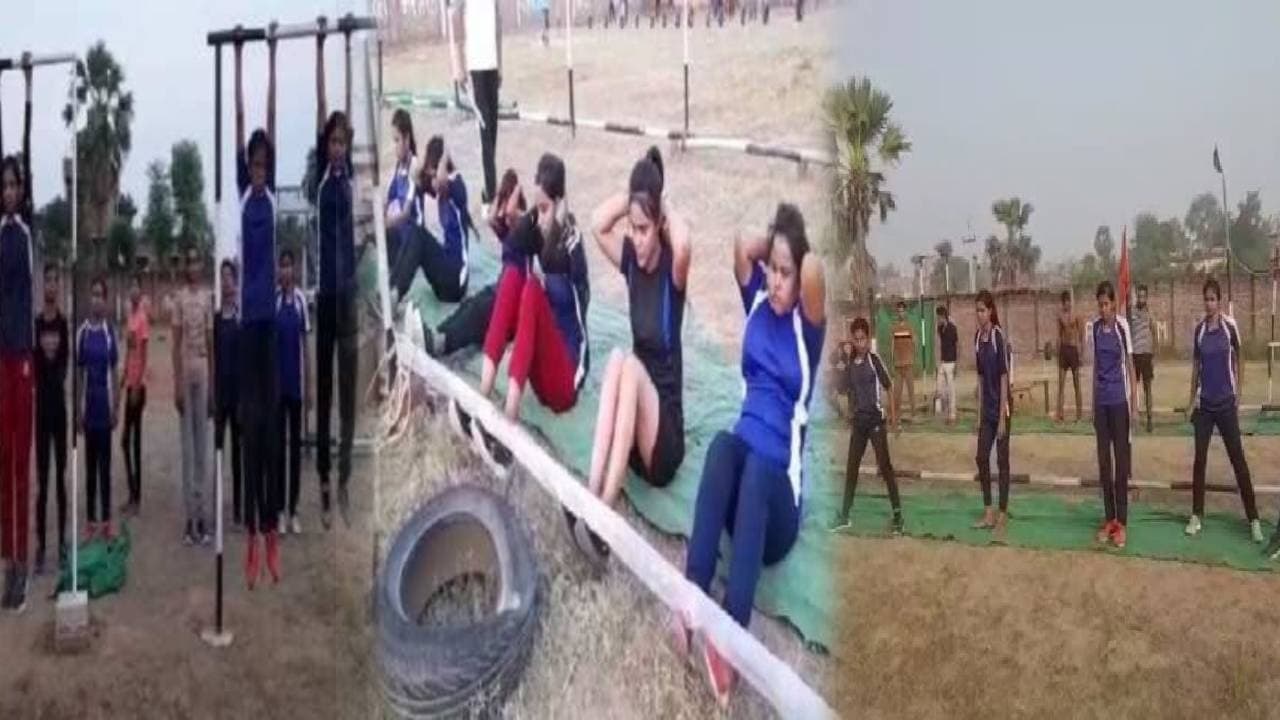 रोहतास की बेटियां मैदान में बहा रही है पसीना, अग्निवीर बनने की कर रही तैयारी