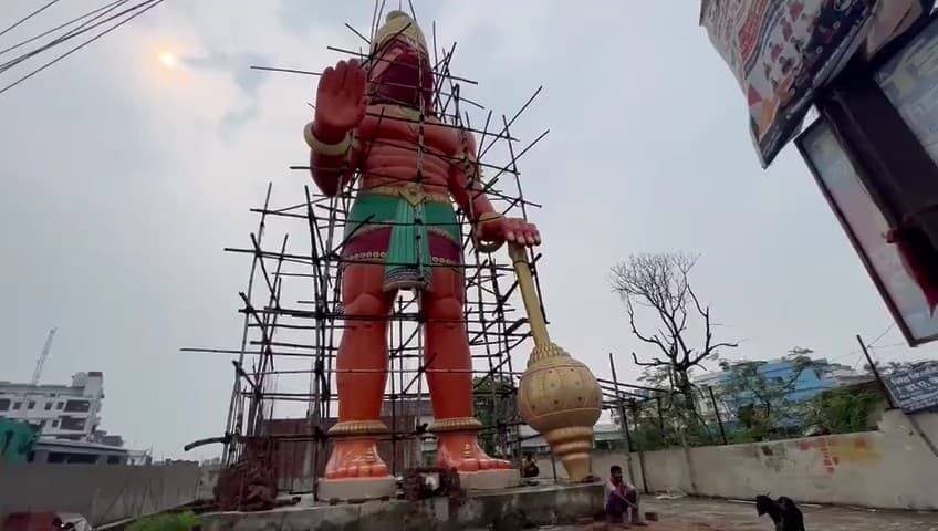 बिहार में 55 फुट के हनुमान जी, जानिए क्या है छपरा में बनी इस भव्य प्रतिमा की खासियत
