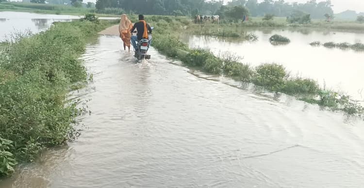 गंगा में उफान से बिहार में बढ़ रही बाढ़ को लेकर चिंता, मनेर दियारा के गांवों में घुसा पानी