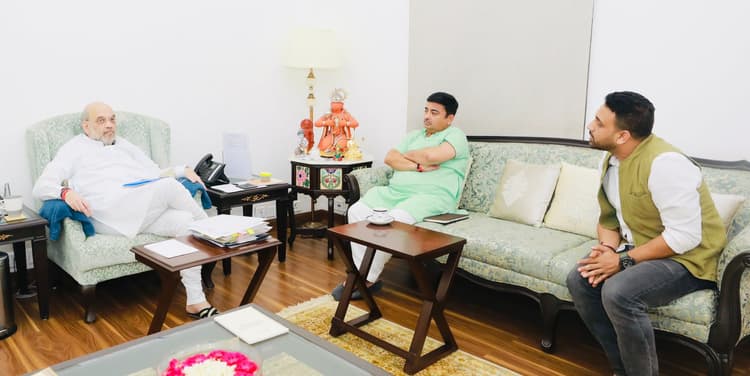 गृहमंत्री अमित शाह से मिले कुणाल षाड़ंगी, झारखंड की ध्वस्त कानून व्यवस्था से कराया अवगत