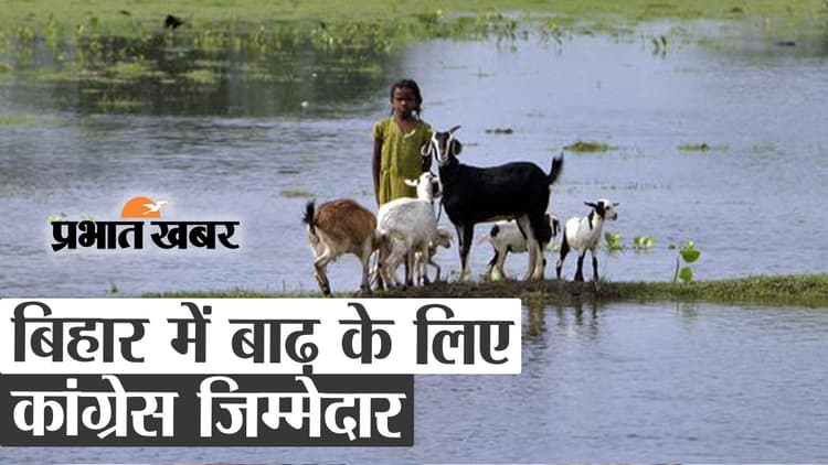 Pashupati Kumar Paras ने बिहार में बाढ़ के लिए कांग्रेस को बताया जिम्मेदार, देखें वीडियो...