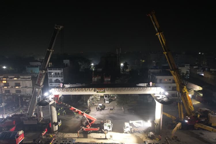 Kanpur Metro: बारादेवी-नौबस्ता एलिवेटेड सेक्शन में शुरू हुआ U-गर्डर निर्माण