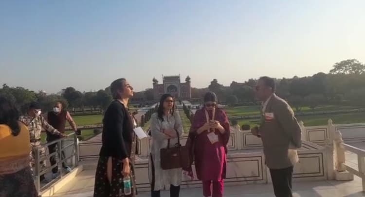 Agra G20 Summit: ताजमहल का विदेशी मेहमानों ने किया दीदार, खूबसूरती देख आश्चर्यचकित रह गए, जमकर की तारीफ