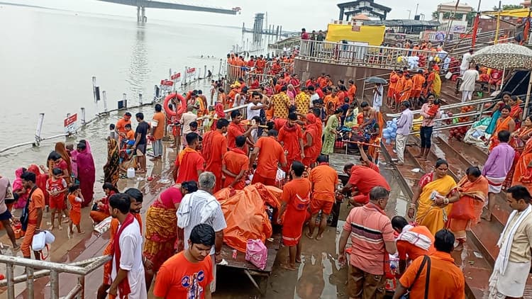 श्रावणी मेला: सावन की पहली सोमवारी कल, सुलतानगंज से जल चढ़ाने के लिए 40 हजार से अधिक कांवरिया बाबाधाम रवाना