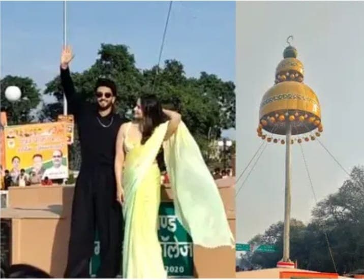 बरेली के झुमका तिराहा पर फिल्म रॉकी और रानी की प्रेम कहानी का प्रमोशन,रणवीर-आलिया की एक झलक को उमड़े फैंस