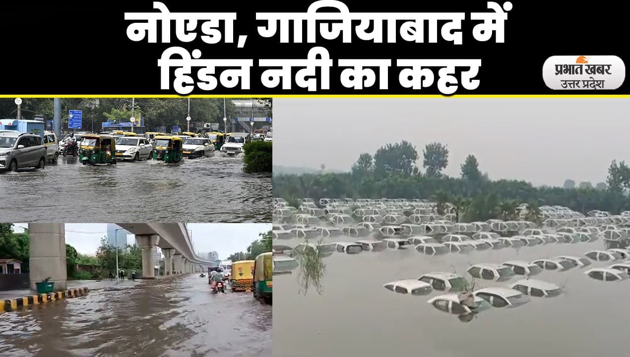Hindon River Flood: हिंडन नदी काकहर, बाढ़ के चलते घरों में घुसा पानी, डूबी 400 गाड़ियां