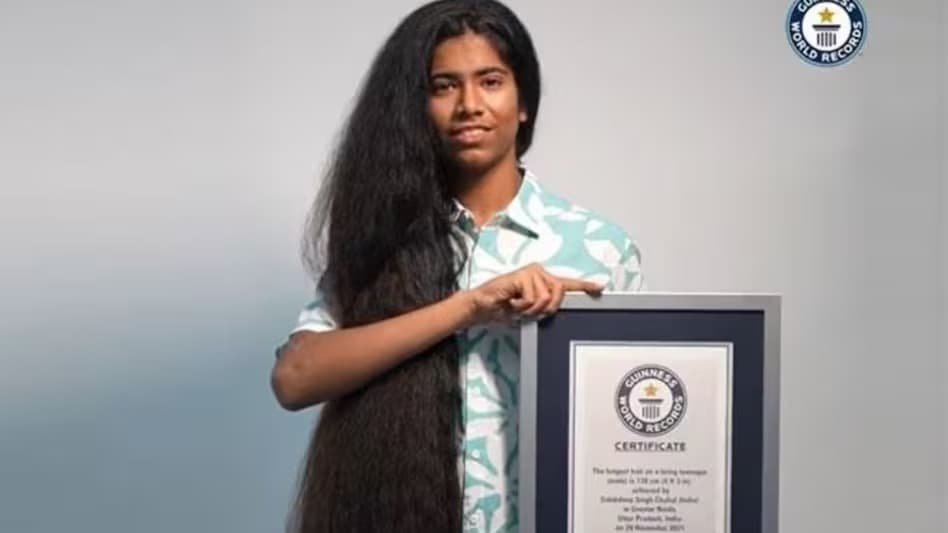 ग्रेटर नोएडा के सिदकदीप का नाम गिनीज वर्ल्ड रिकॉर्ड में हुआ दर्ज, उनके बालों की लंबाई है 4 फीट 9.5 इंच