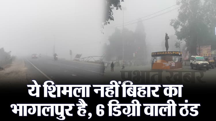 VIDEO: कोहरे की चादर में लिपटा भागलपुर, सड़क से लेकर पार्क तक में शिमला वाला नजारा देखिए