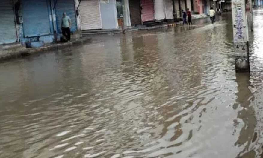 अलीगढ़ में रामघाट रोड पर हुए जलजमाव से गुजर रही बग्घी की घोड़ी को लगा करंट, बग्घी मालिक ने बमुश्किल बचाई जान