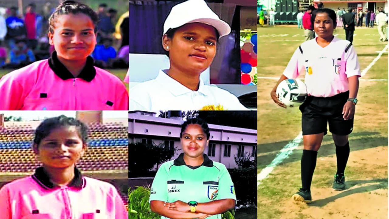 लड़कों के फुटबॉल मैच में रेफरी की भूमिका निभा रही हैं लड़कियां, झारखंड की निर्णायक बेटियों को जानें