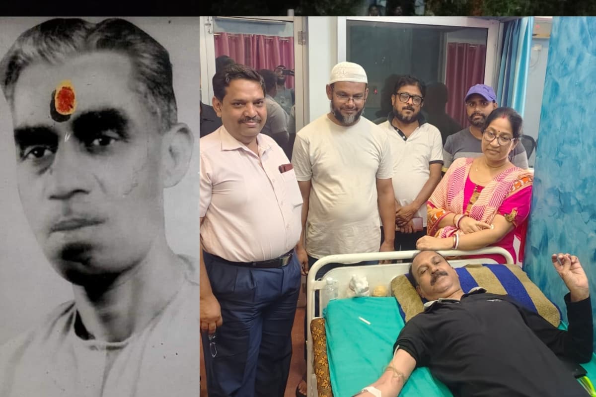 झारखंड: कौन थे यदु बाबू? जिनकी ब्रिटिश जमाने में गिरफ्तारी की याद में पोते सुधीर सहाय ने किया रक्तदान