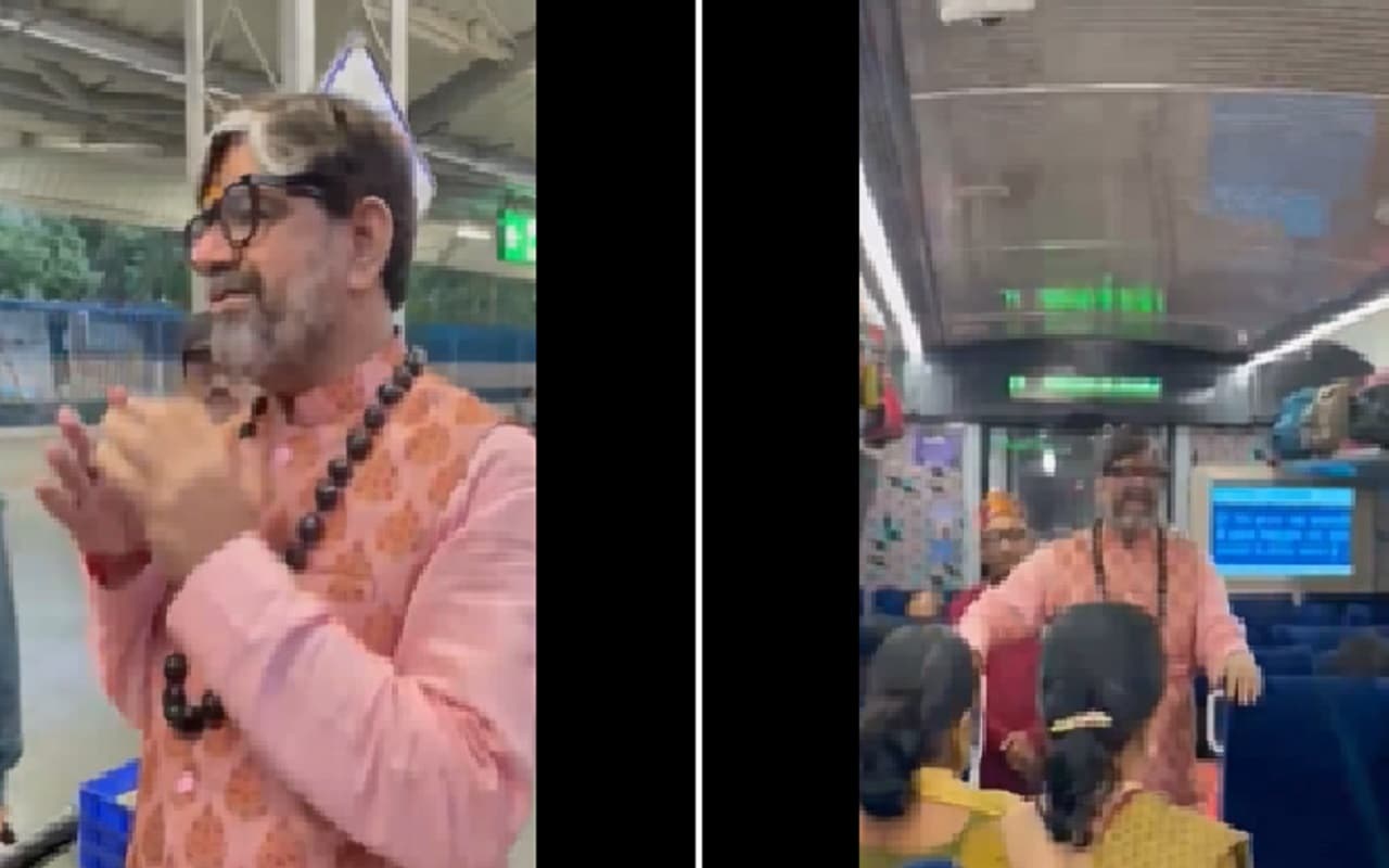 International Yoga Day: चलती वंदे भारत एक्सप्रेस ट्रेन में किया गया योग, वीडियो वायरल