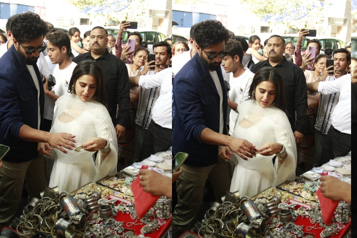 दिल्ली के जनपद मार्केट में सारा अली खान ने की ढेर सारी शॉपिंग, विक्की कौशल भी दिखे साथ, PHOTOS VIRAL