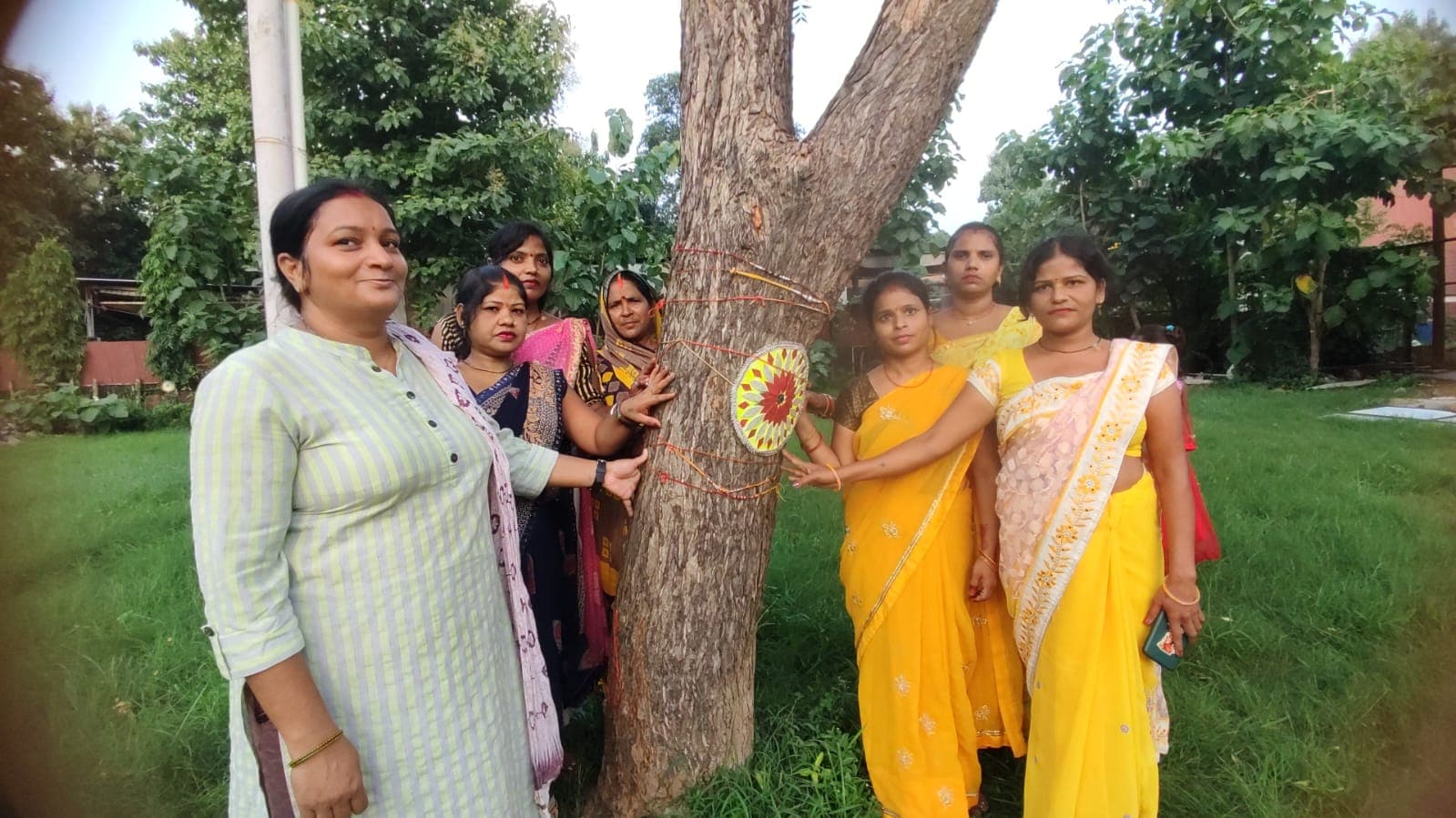 Raksha Bandhan 2023 : गोरखपुर में रक्षा बंधन पर पेड़ों को बांधी गई राखी, बस चालक भाई की कलाई ऐसे सजी