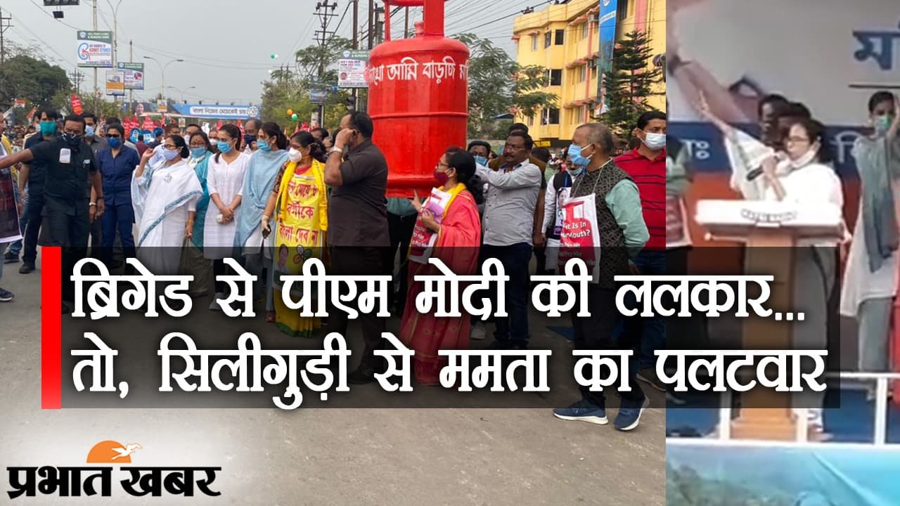 रसोई में आग, सड़क पर ममता: रोड शो में CM 
दीदी का तंज- रसोई में कौन था जो LPG के दाम को बढ़ा दिए?