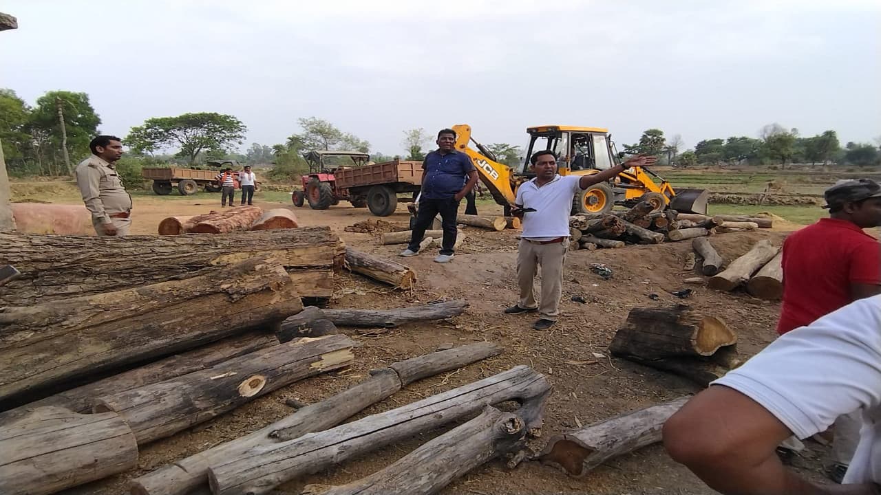 साहिबगंज में वन विभाग की टीम ने किया 25 बोटा लकड़ी जब्त