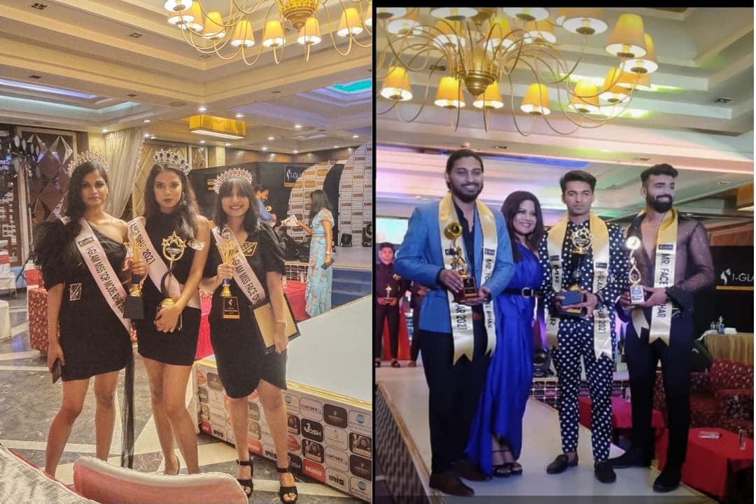 पटना में आयोजित हुई आई ग्लैम प्रतियोगिता, यामिनी बनी मिस बिहार, मिस्टर बिहार का खिताब मिला सौरभ सिंह को