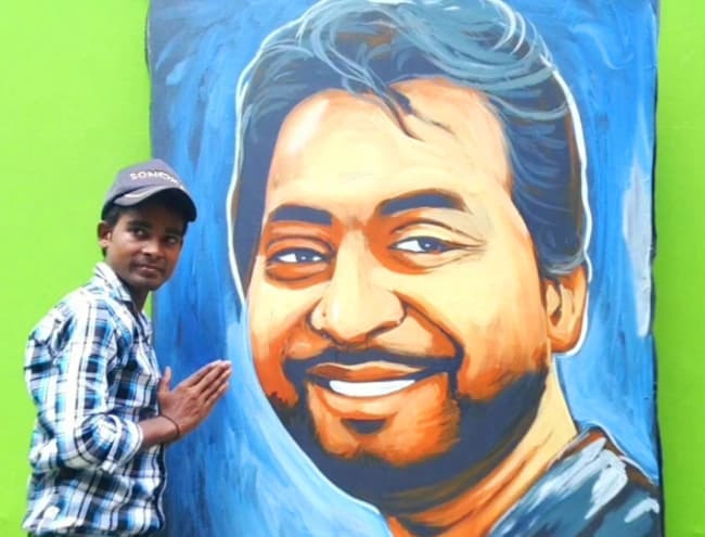 शिक्षक दिवस : अजमेर आलम ने महज पांच मिनट में अपने कला गुरु की बना डाली पेंटिंग, कहा- जीवन में ओजपूर्ण शिक्षक का होना जरूरी